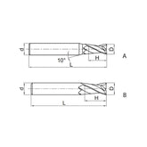 Solid carbide milling End mill High-performance machining EPM-4E - Makotools Industrial Supply Tools for Metal Cutting